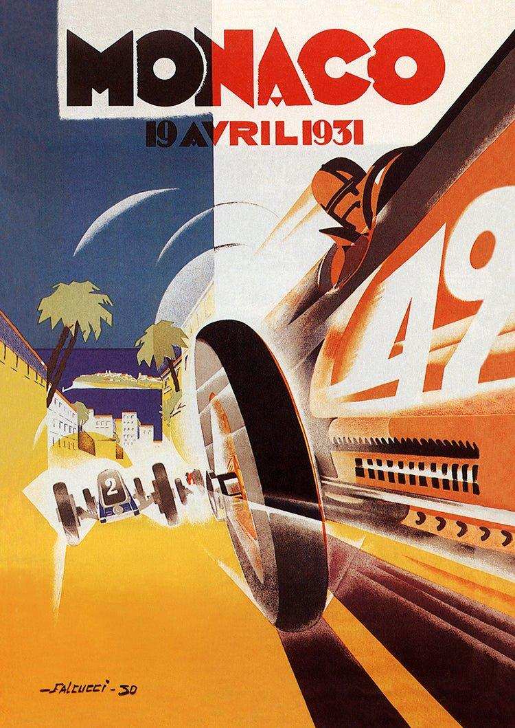 1931 Monaco Grand Prix Poster - Grand Prix Posters