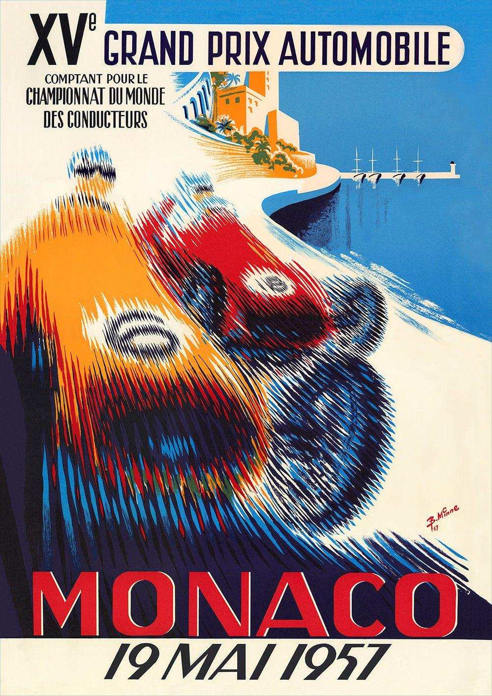 1957 Monaco Grand Prix Posters - Grand Prix Posters
