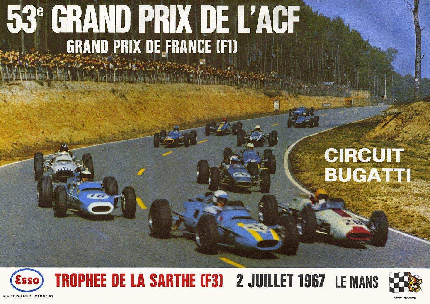1967 French Grand Prix - Grand Prix Posters