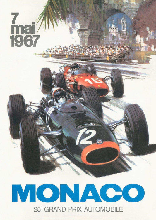 1967 Monaco Grand Prix Posters - Grand Prix Posters