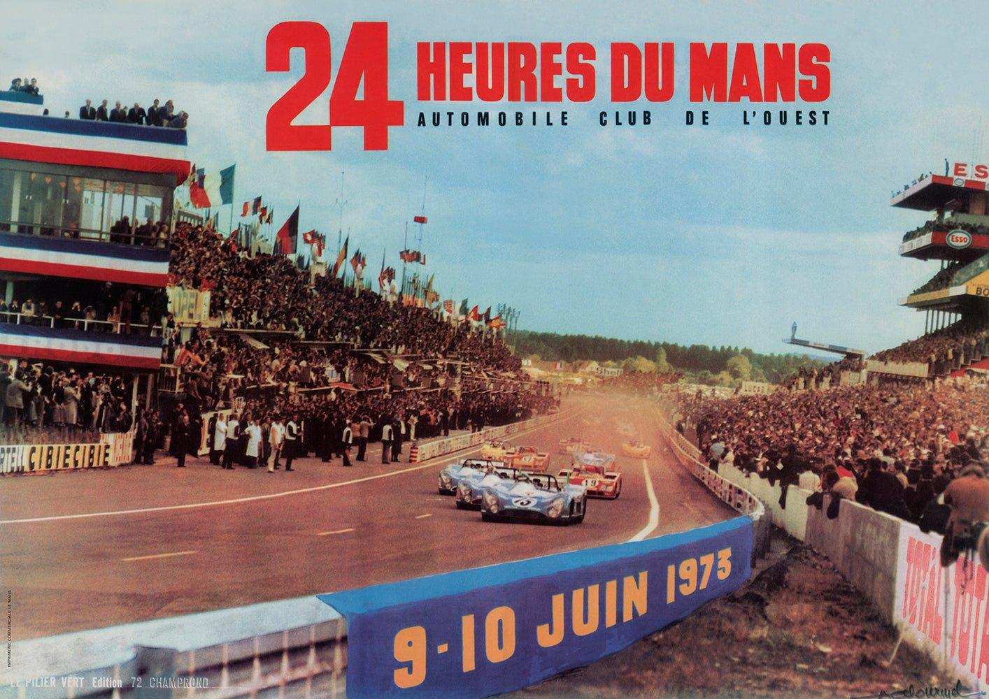 1973 Le Mans 24h Poster - Grand Prix Posters