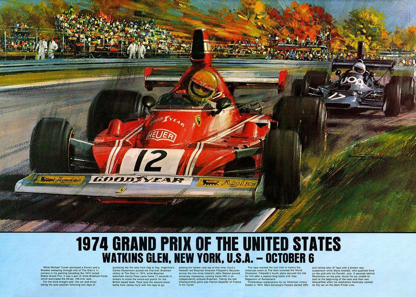 1974 Watkins Glen Grand Prix - Grand Prix Posters