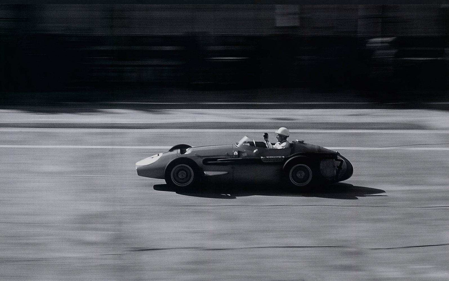 Black and White Race Car - Grand Prix Posters