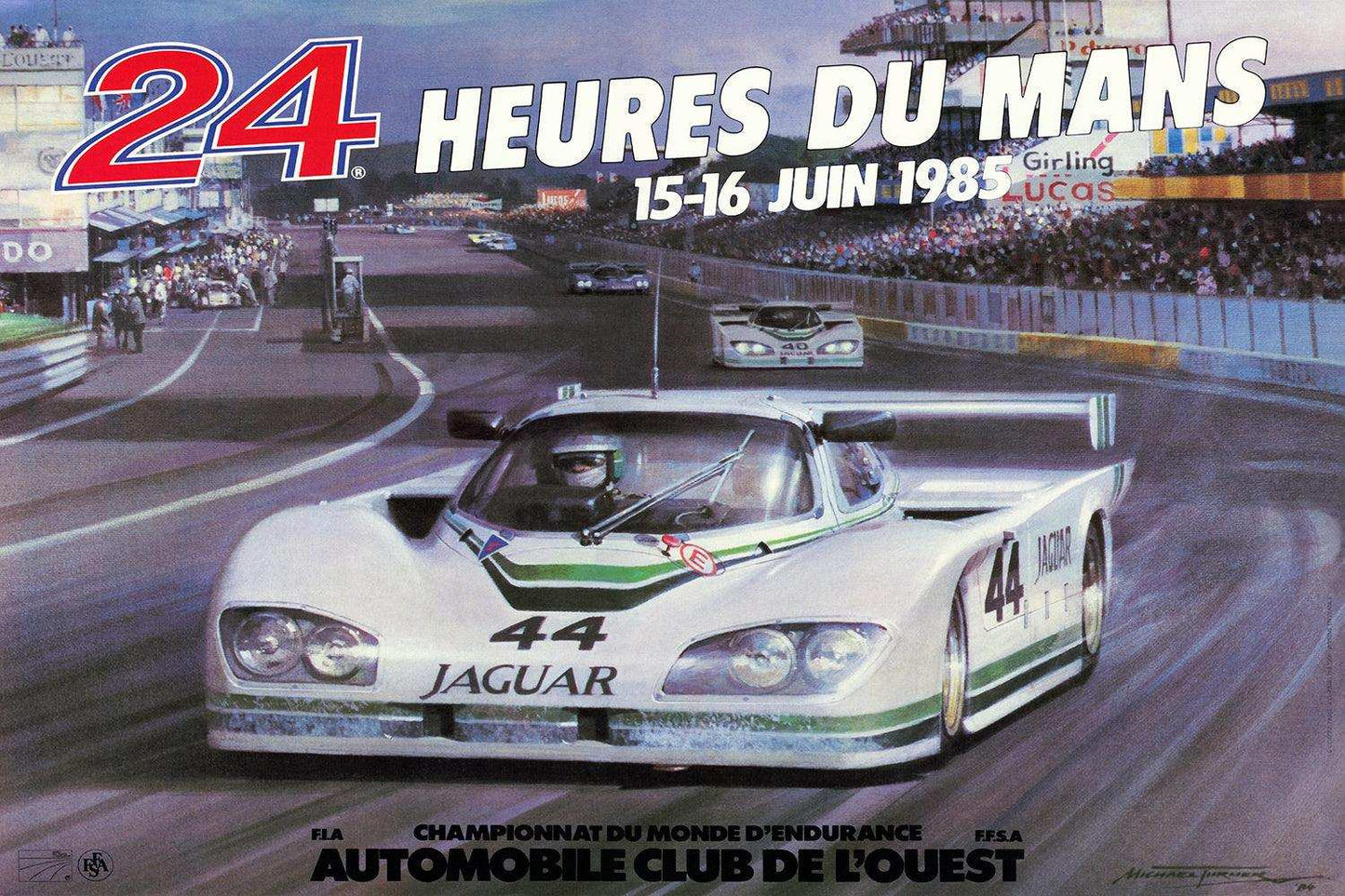 1985 Le Mans 24h Poster - Grand Prix Posters
