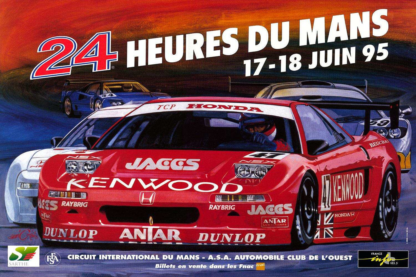 1995 Le Mans 24h Poster - Grand Prix Posters