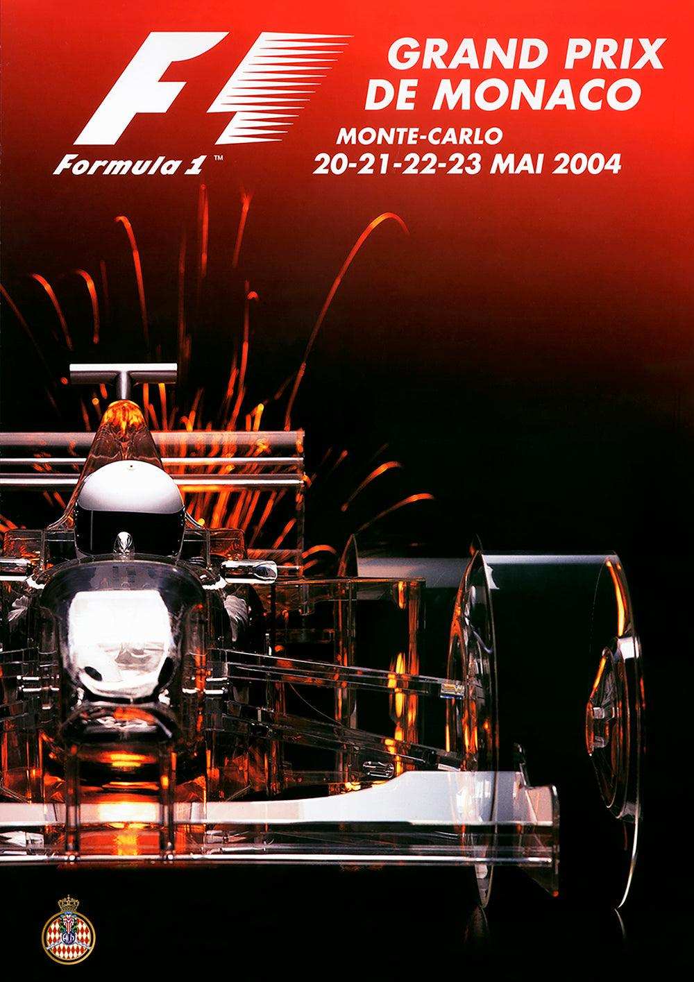 2004 Monaco Grand Prix Poster - Grand Prix Posters