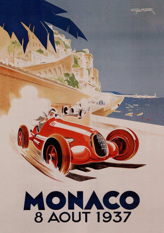 1937 Monaco Grand Prix Posters - Grand Prix Posters