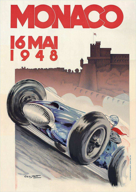 1948 Monaco Grand Prix Posters - Grand Prix Posters