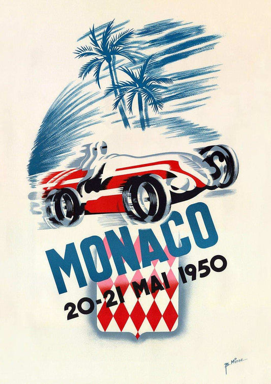 1950 Monaco Grand Prix Posters - Grand Prix Posters
