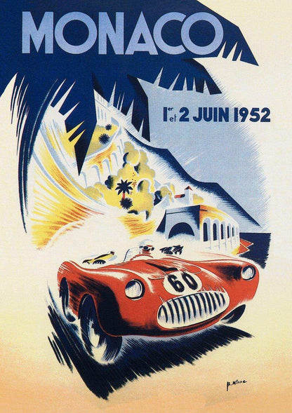 1952 Monaco Grand Prix Posters - Grand Prix Posters