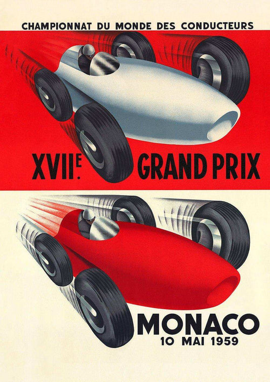 1959 Monaco Grand Prix Posters - Grand Prix Posters