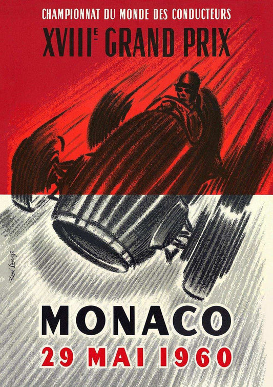 1960 Monaco Grand Prix Posters - Grand Prix Posters