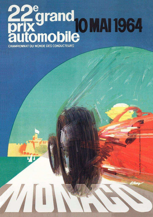1964 Monaco Grand Prix Posters - Grand Prix Posters