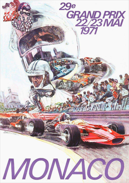 1971 Monaco Grand Prix Posters - Grand Prix Posters