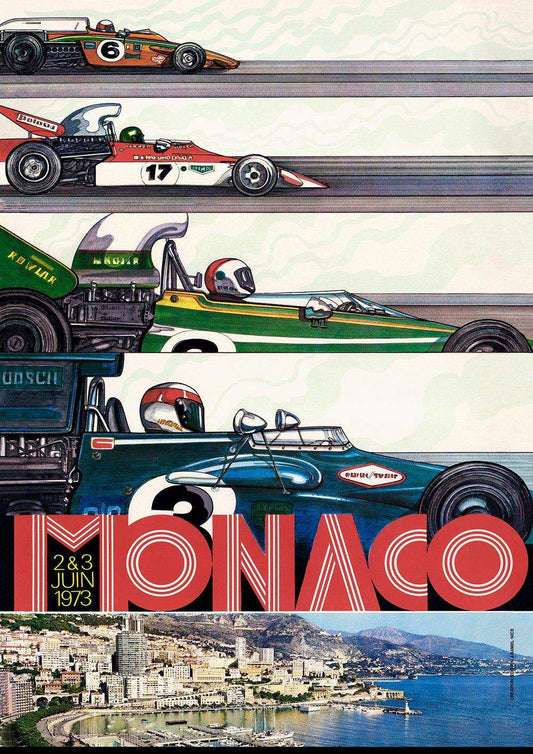 1973 Monaco Grand Prix Posters - Grand Prix Posters