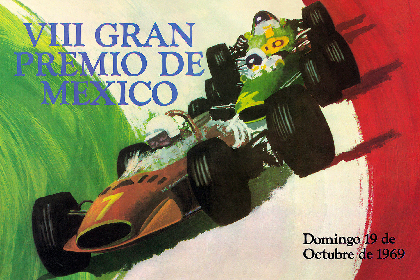 1969 Mexico Grand Prix Poster