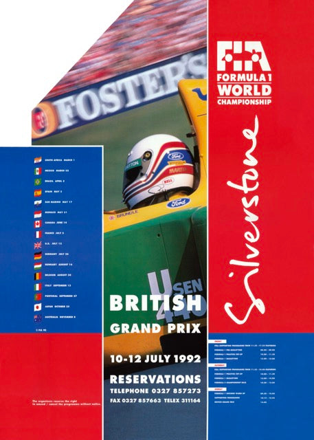 1992 Formula One British Grand Prix Silverstone