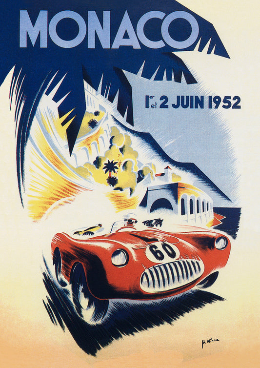 1952 Monaco Poster