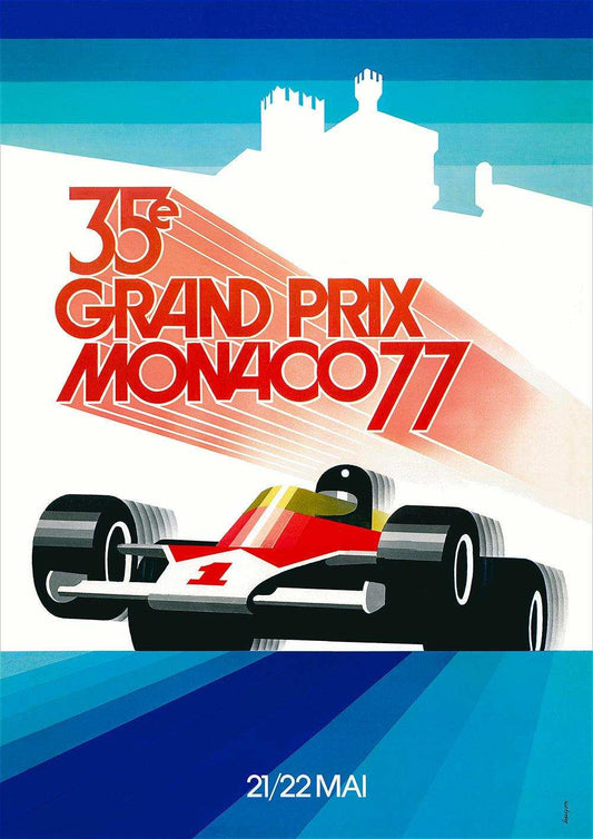 1977 Monaco Grand Prix Posters - Grand Prix Posters