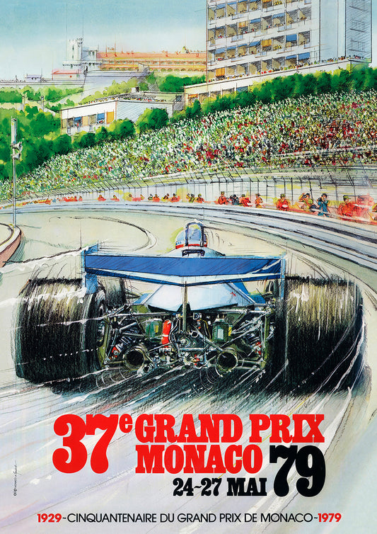 1979 Monaco Grand Poster