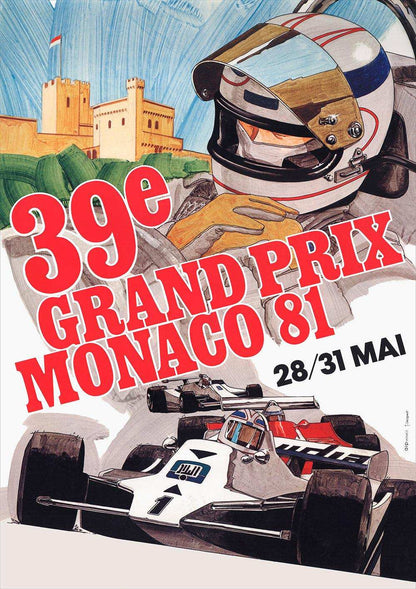1981 Monaco Grand Prix Posters - Grand Prix Posters
