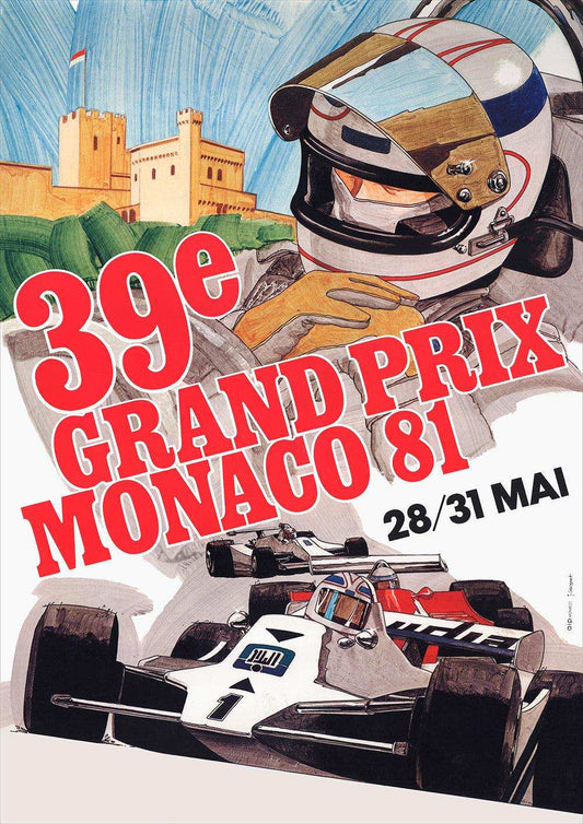 1981 Monaco Grand Prix Posters - Grand Prix Posters