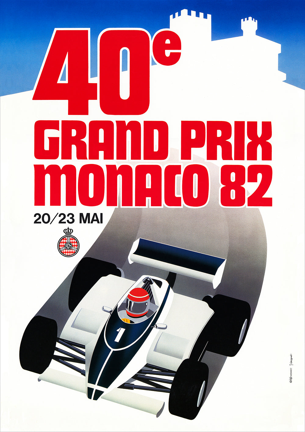 1982 Monaco Grand Poster