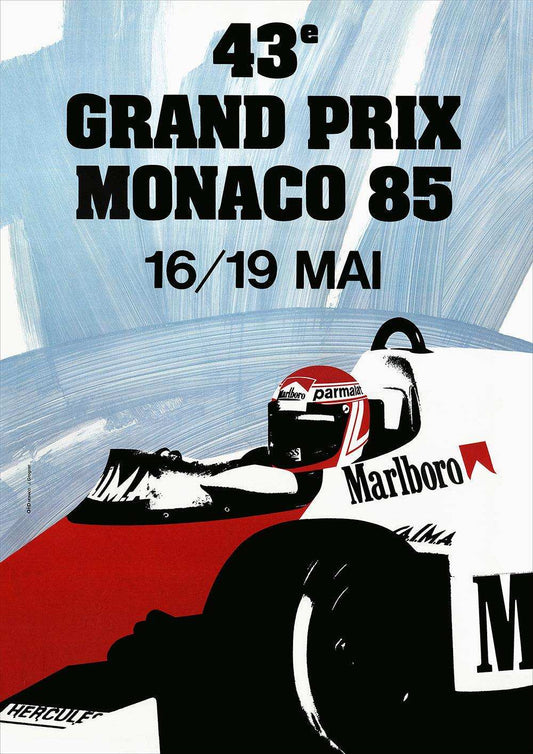 1985 Monaco Grand Prix Posters - Grand Prix Posters