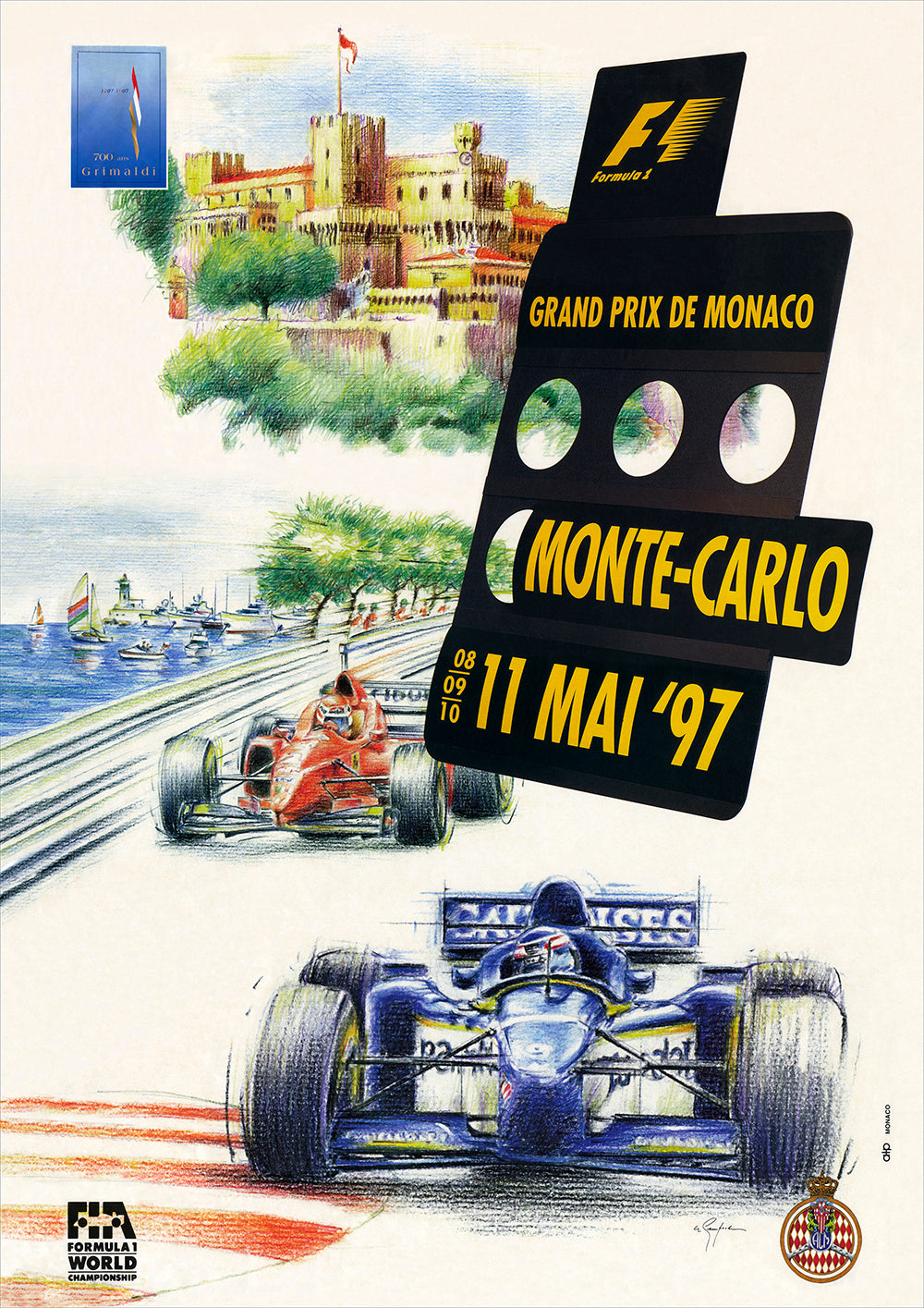 1997 Monaco Grand Prix Posters