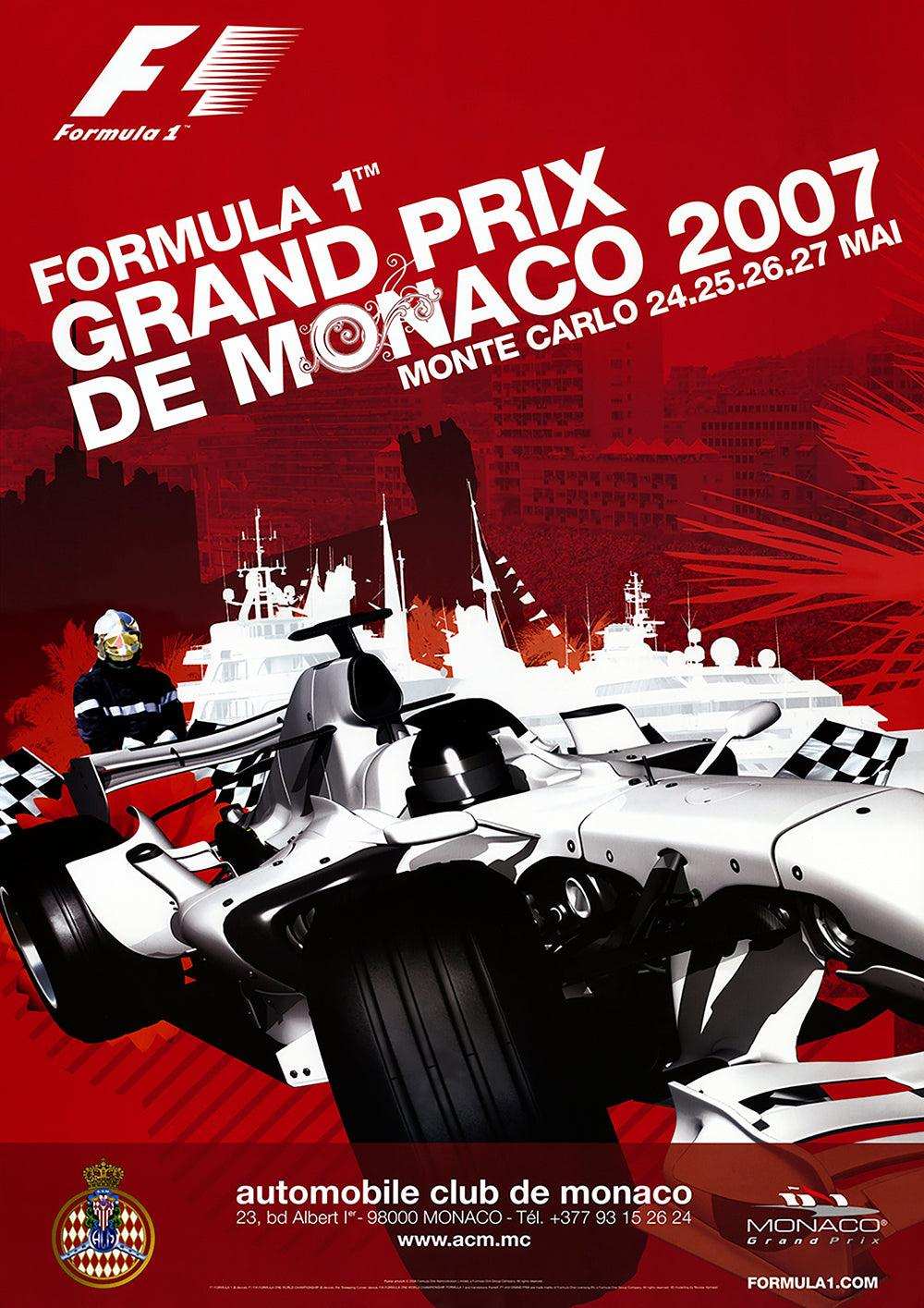 2007 Monaco Grand Prix Posters - Grand Prix Posters