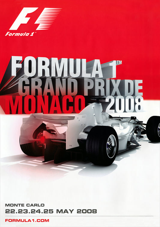 2008 Monaco Grand Prix Poster